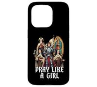 Carcasa para iPhone 15 Pro Nuestra Señora la Santísima Madre Títulos Marianos Latinos Católica