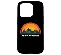 Carcasa para iPhone 15 Pro Nuevo Hampshire Vintage Sunset 80s Retro Summer State USA