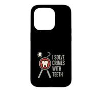 Carcasa para iPhone 15 Pro Odontólogo forense Investigador Dental Laboratorio de Crimen Regalo