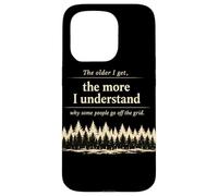 Carcasa para iPhone 15 Pro Off Grid Humor Bosque Cita Desierto Camping Naturaleza