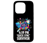 Carcasa para iPhone 15 Pro Office Worker 4:59 PM Quick Sync Survivor Meme