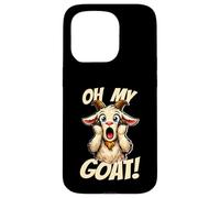 Carcasa para iPhone 15 Pro Oh My Goat Screaming Dibujos Animados Funny Divertido Meme Cabra