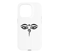 Carcasa para iPhone 15 Pro Ojos de Buda Compasión Budismo Meditación Zen Religión