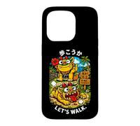 Carcasa para iPhone 15 Pro Okinawa japonés Shisa Beach Path Kawaii Kanji Souvenir