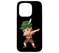 Carcasa para iPhone 15 Pro Oktoberfest Dabbing Girl Lederhosen Beer Dirndl bávaro