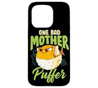 Carcasa para iPhone 15 Pro One Bad Mother Puffer Hilarious & Cute Puffer Fish