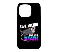 Carcasa para iPhone 15 Pro Opossum Lover - Live Weird Fake Your Death - Funny Animal