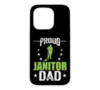 Carcasa para iPhone 15 Pro Orgulloso Conserje papá Limpiador custodio