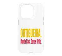 Carcasa para iPhone 15 Pro Ortigueira Orgulloso Diseño Textual