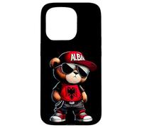 Carcasa para iPhone 15 Pro Oso de Peluche con Bandera de Albania Iliria albanesa Shqip