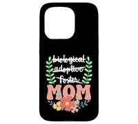 Carcasa para iPhone 15 Pro Palabras Cruzadas a mamá diseño Floral a Mano