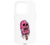Carcasa para iPhone 15 Pro Paleta de Calavera Rosa derretida Espeluznante Verano Halloween Espeluznante