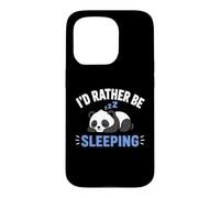 Carcasa para iPhone 15 Pro Panda Sleep Funny Nap Humor Lazy I'D Rather Be Sleeping