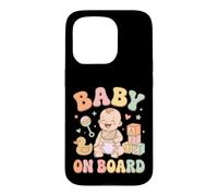 Carcasa para iPhone 15 Pro Pastel Groovy Baby Toy Blocks Sonajero Diseño