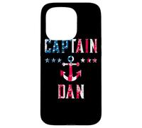 Carcasa para iPhone 15 Pro Patriótico Capitán Dan Vintage Bandera de Estados Unidos 4 de Julio