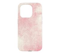 Carcasa para iPhone 15 Pro Patrón Retro Vintage Rosa y Crema Envejecido