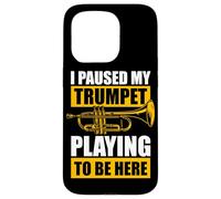 Carcasa para iPhone 15 Pro Paused my Trumpet Playing trompetista de Trompeta