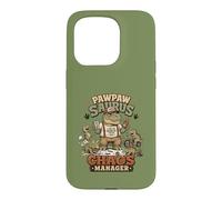 Carcasa para iPhone 15 Pro Pawpaw Saurus Chaos Manager Abuelo Papá Broma Vintage