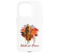 Carcasa para iPhone 15 Pro Peace Walking Monks and Aloka Dog Walk for Peace