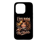 Carcasa para iPhone 15 Pro Peluquero Arreglo Cabello No Hábitos Salón Sarcástico Vida