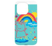 Carcasa para iPhone 15 Pro Peppa Pig Rainbow