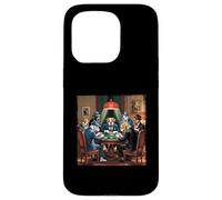Carcasa para iPhone 15 Pro Perros En Trajes Jugando Poker Estilo Mafia Vibes Perro Juego