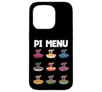 Carcasa para iPhone 15 Pro Pi Menú Pi Símbolo Pie Menú Pi Sabores Pastel Sabor Matemáticas Pi Día