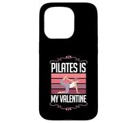 Carcasa para iPhone 15 Pro Pilates es mi Amor Divertido contra el corazón de San Valentín