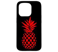 Carcasa para iPhone 15 Pro Pineapple Red Hearts Funny Valentines Women Men Adult