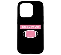 Carcasa para iPhone 15 Pro Pink Face Mask Survivor Cure Cancer Patients