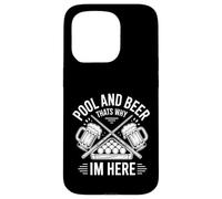 Carcasa para iPhone 15 Pro Piscina Divertida y Cerveza por eso Estoy aquí Diciendo