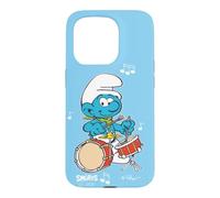 Carcasa para iPhone 15 Pro Pitufos Armonía Musical Genio Dibujos Animados 80s 90s Clásico Retro