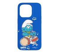 Carcasa para iPhone 15 Pro Pitufos Armonía Musical Genio Dibujos Animados Retro 80s 90s Clásico