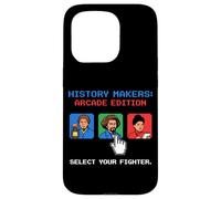 Carcasa para iPhone 15 Pro Pixel Art de 8 bits para Jugadores Retro de History Makers Arcade Edition