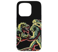 Carcasa para iPhone 15 Pro Plantilla King Kong Skull Island Vs Gaw MonsterVerse Mash Geek