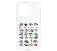 Carcasa para iPhone 15 Pro Playa Gaviota Azul México Colorido Pez Diseño