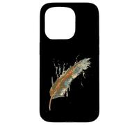 Carcasa para iPhone 15 Pro Pluma Colorida del Arte de la Acuarela de la India de los nativos