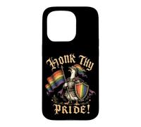 Carcasa para iPhone 15 Pro Pon la bocina a tu Orgullo Medieval REN Faire Goose LGBTQ