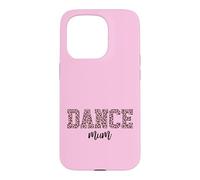 Carcasa para iPhone 15 Pro Práctica de Baile con Estampado de Leopardo para Madre de Bailarina
