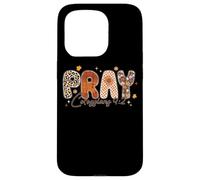 Carcasa para iPhone 15 Pro Pray Colosenses 4:2 Tema de otoño