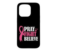 Carcasa para iPhone 15 Pro Pray, Lucha, cree, Conciencia, apoya a un Guerrero