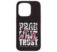 Carcasa para iPhone 15 Pro Pray Wait Confía en Que Dios Tiene un Plan La fe Cristiana