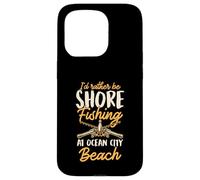 Carcasa para iPhone 15 Pro Prefiero ser Pesca en Tierra en Ocean City Beach Maryland