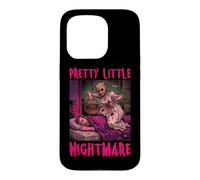Carcasa para iPhone 15 Pro Pretty Little Nightmare Humor Oscuro Pulp Horror Mujeres Adultas