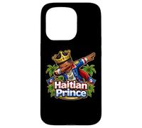 Carcasa para iPhone 15 Pro Príncipe haitiano Dabbing Día de la Bandera de Haití Orgullosos Niños