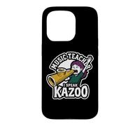 Carcasa para iPhone 15 Pro Profesor de Música I Speak Kazoo Funny Classroom Humor
