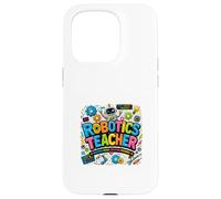 Carcasa para iPhone 15 Pro Profesor de robótica Stem Ingeniería Codificación Educación Diseño