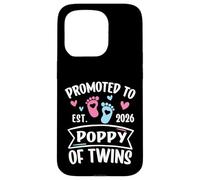 Carcasa para iPhone 15 Pro Promocionado a Poppy of Twins EST 2026 Revelación de género del bebé