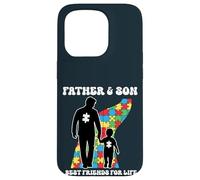 Carcasa para iPhone 15 Pro Proud Autism Dad & Son - Best Friends For Life Padre Hijo