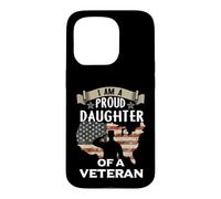 Carcasa para iPhone 15 Pro Proud Daughter Veteran Noting Scares Patriotic Veterans Day